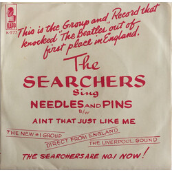 The Searchers Needles And Pins / Ain't That Just Like Me Vinyl 7" USED