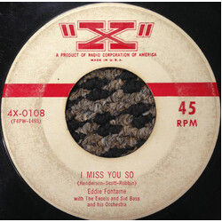 Eddie Fontaine I Miss You So / On Bended Knee USED VINYL 7INCH SINGLE