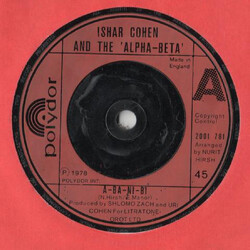 Izhar Cohen / The Alpha-Beta A-Ba-Ni-Bi / Illusions USED VINYL 7INCH 45 RPM SINGLE