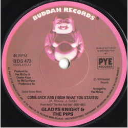 Gladys Knight And The Pips Come Back And Finish What You Started Vinyl 7" USED