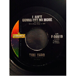 Timi Yuro The Love Of A Boy / I Aint Gonna Cry No More USED VINYL 7INCH 45 RPM