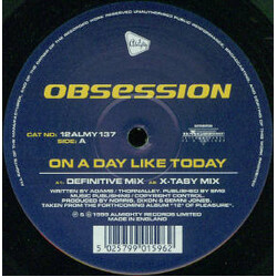 Obsession On A Day Like Today VINYL 12" USED