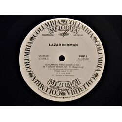 Robert Schumann / Lazar Berman Piano Sonatas Vinyl LP USED