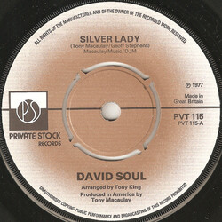 David Soul Silver Lady USED VINYL 7INCH 45 RPM SINGLE