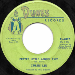 Curtis Lee Pretty Little Angel Eyes / Gee How I Wish You Were Here Vinyl 7" USED