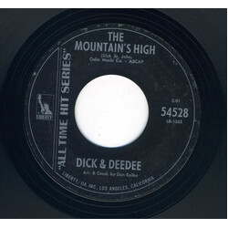 Dick And Dee Dee The Mountain's High / Tell Me USED VINYL 7INCH 45 RPM SINGLE REISSUE STYRENE