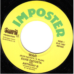 Elvis DaCosta / Anthony B War / Jah War USED VINYL 7INCH 45 RPM
