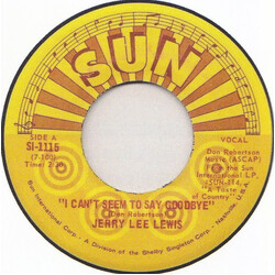 Jerry Lee Lewis I Can't Seem To Say Goodbye USED VINYL 7INCH 45 RPM SINGLE