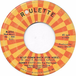 Sonny Stitt I Keep Comin Back (For More) USED VINYL 7INCH 45 RPM
