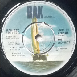 Hot Chocolate Every 1's A Winner USED VINYL 7INCH 45 RPM SINGLE
