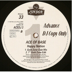 Ace Of Base Happy Nation USED VINYL 12INCH 45 RPM PROMO