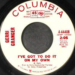 Gerri Granger I've Got To Do It On My Own / Wait Until Dark USED VINYL 7INCH 45 RPM SINGLE PROMO