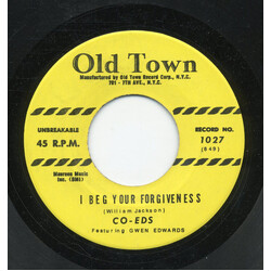 Co-Eds / Gwen Edwards I Beg Your Forgiveness / Love You Baby All The Time USED VINYL 7INCH 45 RPM SINGLE REISSUE