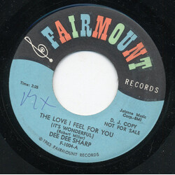 Dee Dee Sharp The Love I Feel For You (It's Wonderful) / Willyam Willyam USED VINYL 7INCH 45 RPM SINGLE PROMO