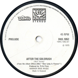 Prelude (3) After The Goldrush Vinyl 7" USED
