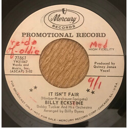 Billy Eckstine It Isn't Fair / (Main Theme From) Exodus Vinyl 7" USED