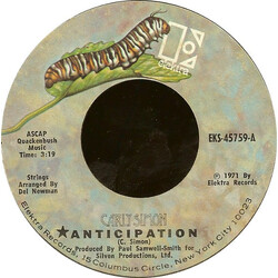 Carly Simon Anticipation / The Garden VINYL 7" USED