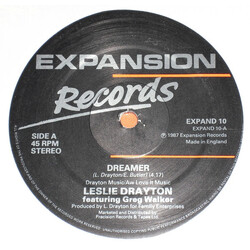 Leslie Drayton Dreamer USED VINYL 12INCH 45 RPM STEREO