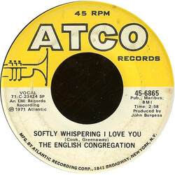 Congregation (2) Softly Whispering I Love You USED VINYL 7INCH 45 RPM SINGLE MONO