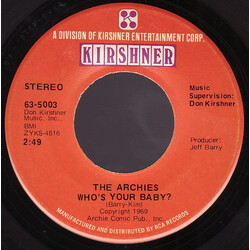The Archies Who's Your Baby? USED VINYL 7INCH 45 RPM SINGLE STEREO