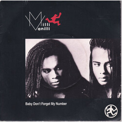 Milli Vanilli Baby Don't Forget My Number VINYL 7" USED