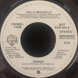 Hilly Michaels Gemini USED VINYL 7INCH 45 RPM SINGLE PROMO