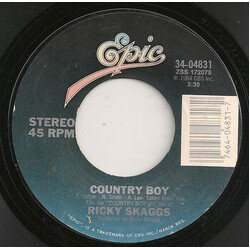 Ricky Skaggs Country Boy USED VINYL 7INCH 45 RPM SINGLE STYRENE