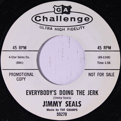 James Seals Everybody's Doing The Jerk / Wa-Hoo USED VINYL 7INCH 45 RPM PROMO