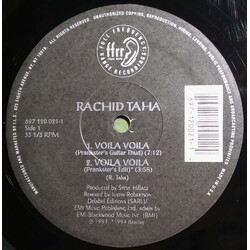 Rachid Taha Voila Voila (Justin Robertson Mixes) USED VINYL 12INCH