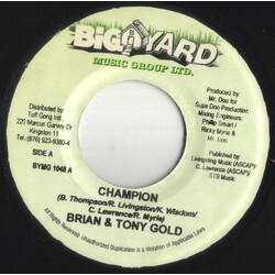 Brian & Tony Gold Champion USED VINYL 7INCH 45 RPM SINGLE
