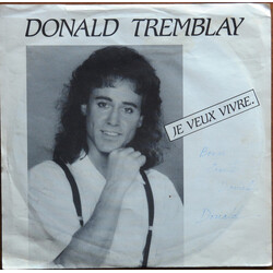 Donald Tremblay Je Veux Vivre USED VINYL 7INCH 45 RPM SINGLE
