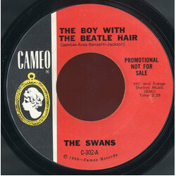 The Swans (2) The Boy With The Beatle Hair USED VINYL 7INCH 45 RPM SINGLE PROMO STYRENE