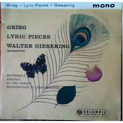 Edvard Grieg / Walter Gieseking Lyric Pieces USED VINYL 7INCH 45 RPM EP MONO