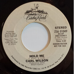 Carl Wilson Hold Me USED VINYL 7INCH 45 RPM SINGLE PROMO STEREO