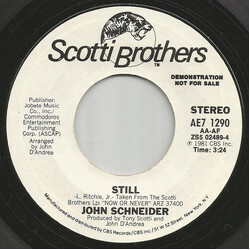 John Schneider Still USED VINYL 7INCH 45 RPM SINGLE PROMO