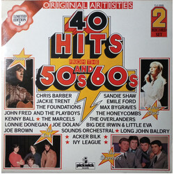 Various 40 Hits From The 50's And 60's Vinyl 2 LP USED