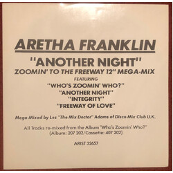 Aretha Franklin Another Night (Zoomin' To The Freeway 12" Mega-Mix) VINYL 12" USED