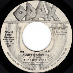 The Love Stick Jennifer Tompkins / The World Doesn't Matter Anymore USED VINYL 7INCH 45 RPM PROMO