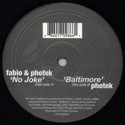 Fabio / Photek No Joke / Baltimore VINYL 12" USED