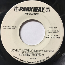 Chubby Checker Lovely, Lovely (Loverly, Loverly) USED VINYL 7INCH 45 RPM SINGLE PROMO