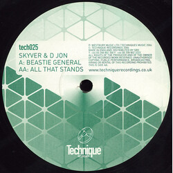 Skyver & D Jon Beastie General / All That Stands VINYL 12" USED