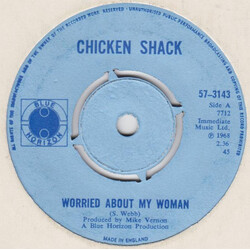 Chicken Shack Worried About My Woman USED VINYL 7INCH 45 RPM MONO