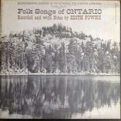 Various Folk Songs of Ontario Vinyl LP USED