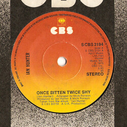 Ian Hunter Once Bitten Twice Shy USED VINYL 7INCH 45 RPM SINGLE