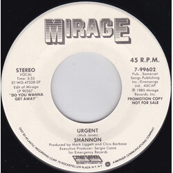 Shannon Urgent USED VINYL 7INCH 45 RPM PROMO STEREO