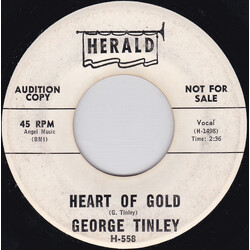 George Tindley Heart Of Gold / Close Your Eyes USED VINYL 7INCH 45 RPM PROMO