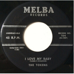 The Tokens I Love My Baby USED VINYL 7INCH 45 RPM