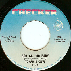 Tommy & Cleve Boo-Ga-Loo Baby / I Don't Want To Share Your Love USED VINYL 7INCH 45 RPM SINGLE