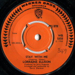 Lorraine Ellison Stay With Me USED VINYL 7INCH SINGLE 45 RPM MONO