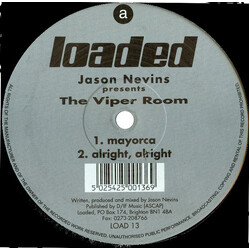 Jason Nevins The Viper Room USED VINYL 12INCH 33 S RPM